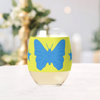 Wine Glass with flag of Bady Bassitt