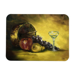 Wine Glass with Fruit Magnet