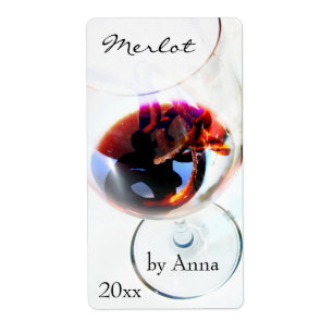 Wine glass with grape tendril
