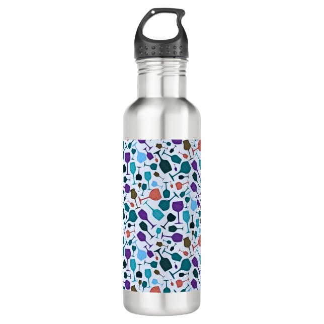 Wine Glasses! 710 Ml Water Bottle (Front)