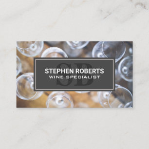 Wine Glasses Top View Appointment Card