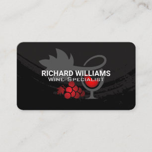 Wine Glasses   Vineyard Vine   Agriculture Business Card