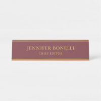 Wine & Gold Colour Professional Trendy Modern Plai