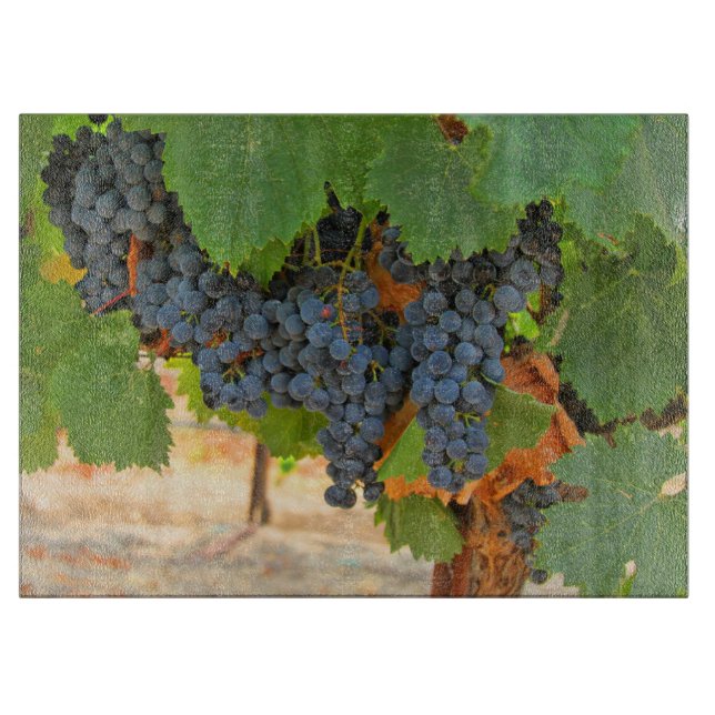 Wine Grape Vineyard Cutting Board (Front)