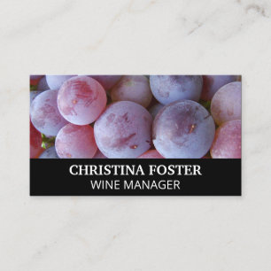 Wine Grapes Business Card