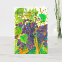 Wine Grapes Happy Anniversary Wife