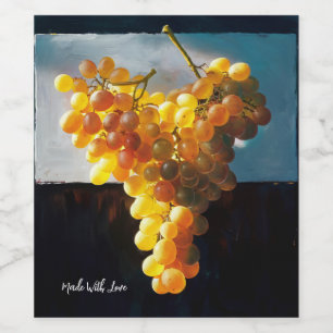 Wine Grapes Label