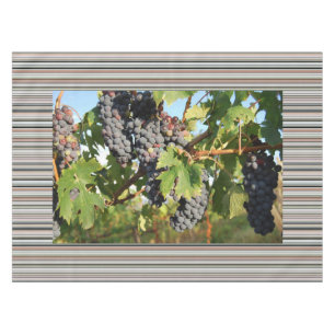 Wine Grapes On Vine Tablecloth