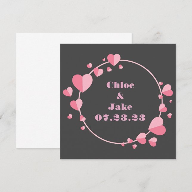 Wine Grapes Personalized Flowers Red White Invitation (Front/Back)