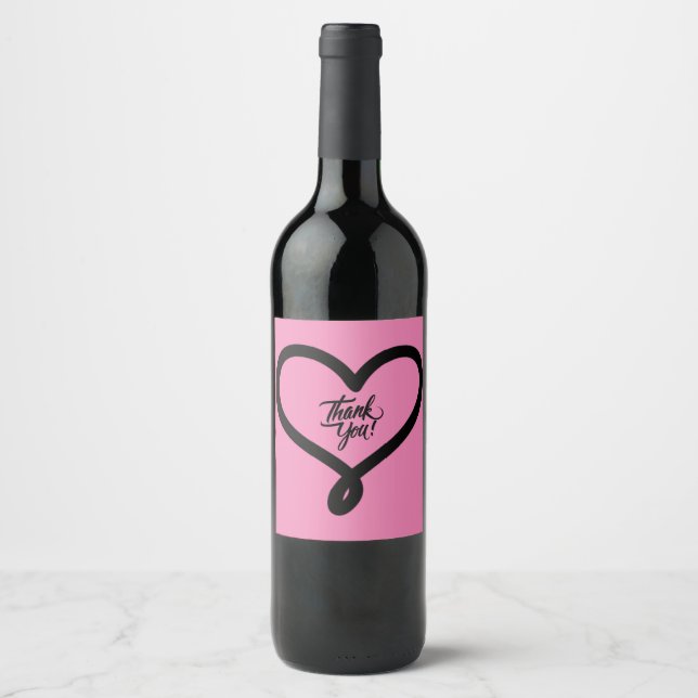 Wine Grapes Personalized Flowers Red White Label (Front)