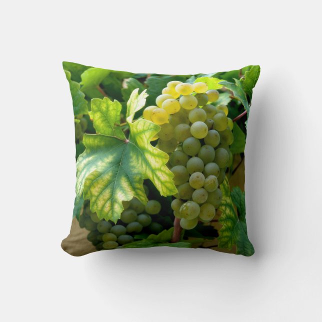 Wine Grapes Pillow (Front)