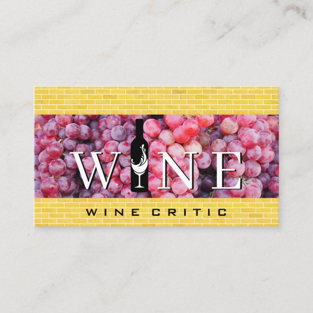 Wine Grapes | Vineyard Estates Business Card (Front)