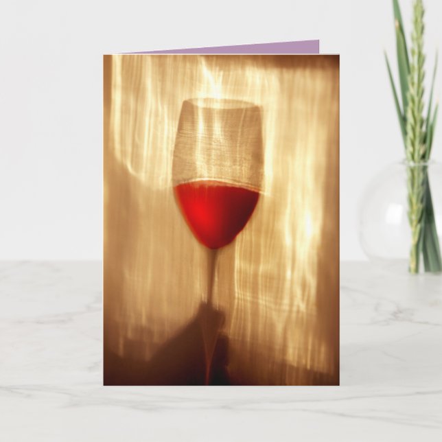 Wine Greeting Card (Front)