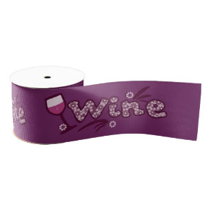 wine grosgrain ribbon