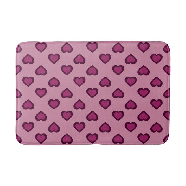 Wine Hearts Bath Mat (Front)