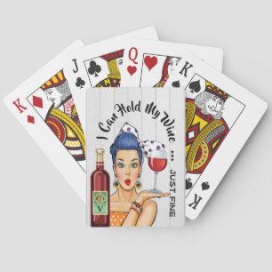 WINE HUMOR Playing Cards