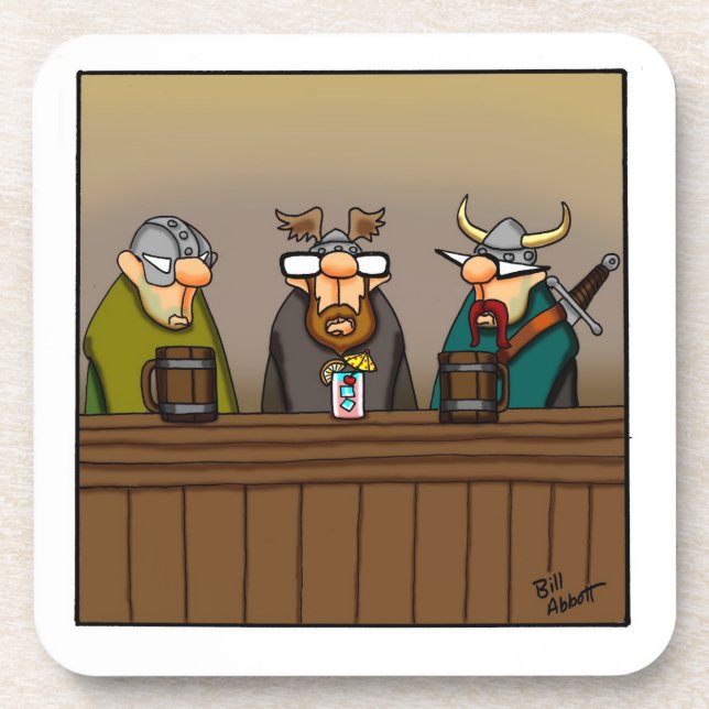 Wine Humour Coaster Set (Front)