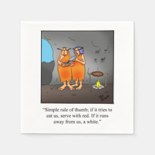 Wine Humour Cocktail Party Napkins