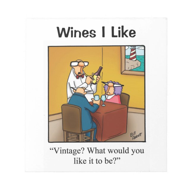 Wine Humour Journal Notepad Gift (Front)
