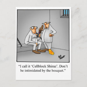 Wine Humour Postcard "Spectickles"