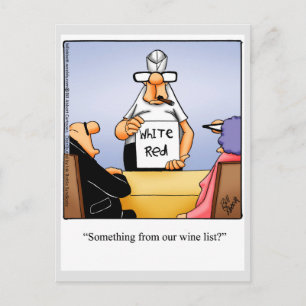 Wine Humour Postcard "Spectickles"