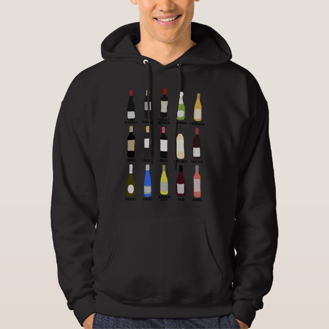 Wine Identification Guide For Wine Hoodie (Front)