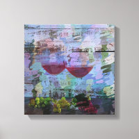 Wine Impressions Stretched Canvas Art