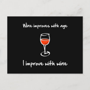 Wine Improves Postcard