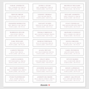 Wine   Individual Guest Address Labels