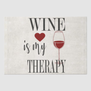 Wine Is My Therapy Tissue Paper