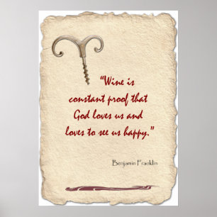 Wine is Proof Poster