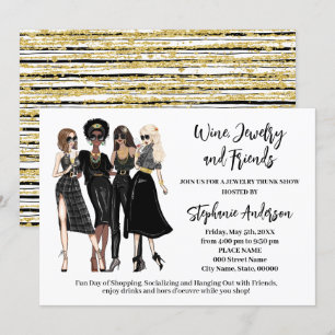 Wine Jewellery and Friends Trunk Show Invitation
