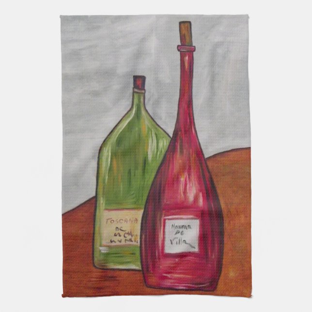 Wine Kitchen Towel! Kitchen Towel (Vertical)