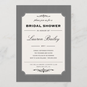WINE LABEL BRIDAL SHOWER INVITATION