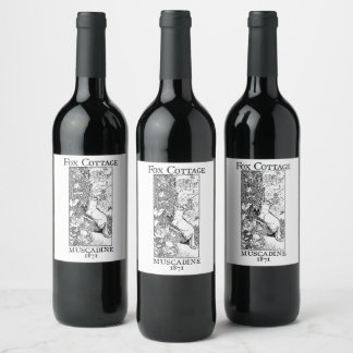 Wine Label - Fox Cottage Muscadine