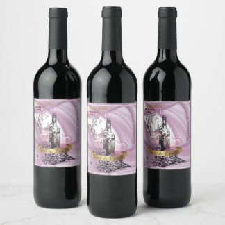 Wine label. Friendship Cuvée Label