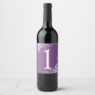 Wine Label Table Number   Vineyard (Purple)