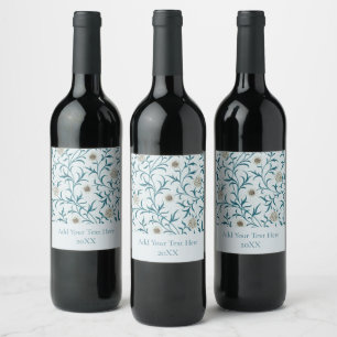 WINE LABEL : WILLIAM MORRIS : FLORAL DESIGN