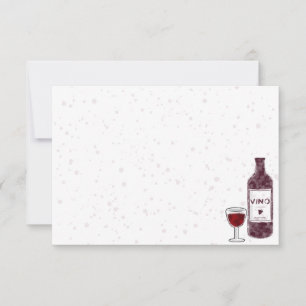 Wine Lover Blank Watercolor Card