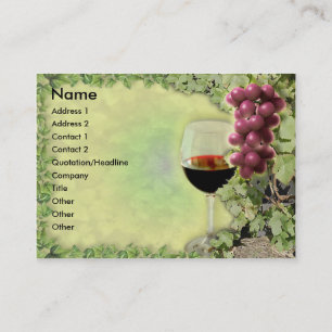 Wine Lover..? Master of the Art of Making Wine..? Business Card