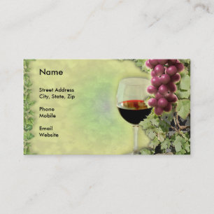 Wine Lover..? Master of the Art of Making Wine..? Business Card