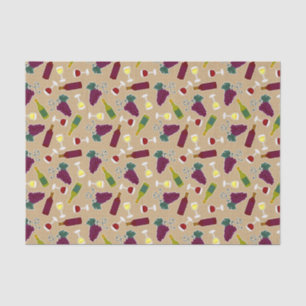 Wine Lover Pattern Tissue Paper