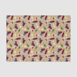 Wine Lover Pattern Tissue Paper