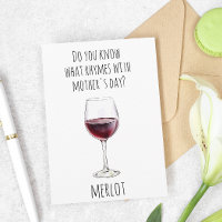 Wine Lover Red Mother's day Merlot