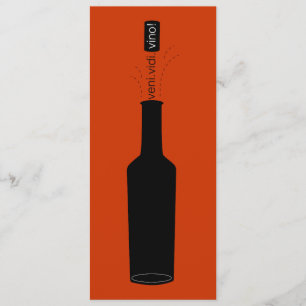 Wine Lover Veni Vidi Vino Wine Tasting Invite
