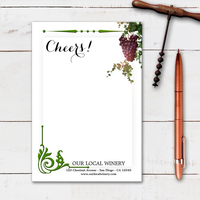 Wine Lover Vineyard Winery Post-it Notes (Creator Uploaded)