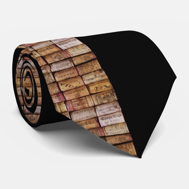 Wine Lovers Cork Tie (Rolled)