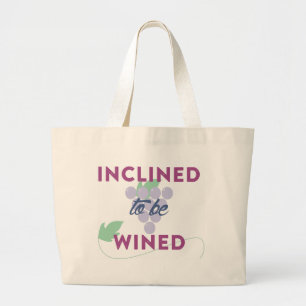 Wine lovers jumbo tote bag