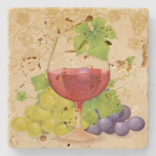 Wine Lovers Stone Coaster