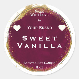 Wine Made With Love Product Packaging Label  